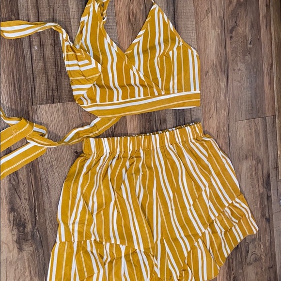 SHEIN Other - SHEIN 2 Piece Crop Top and Shorts Set